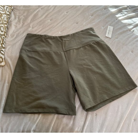 The‎ Sweatshirt Project 3X Comfy Biker Shorts in Green - Picture 1 of 8